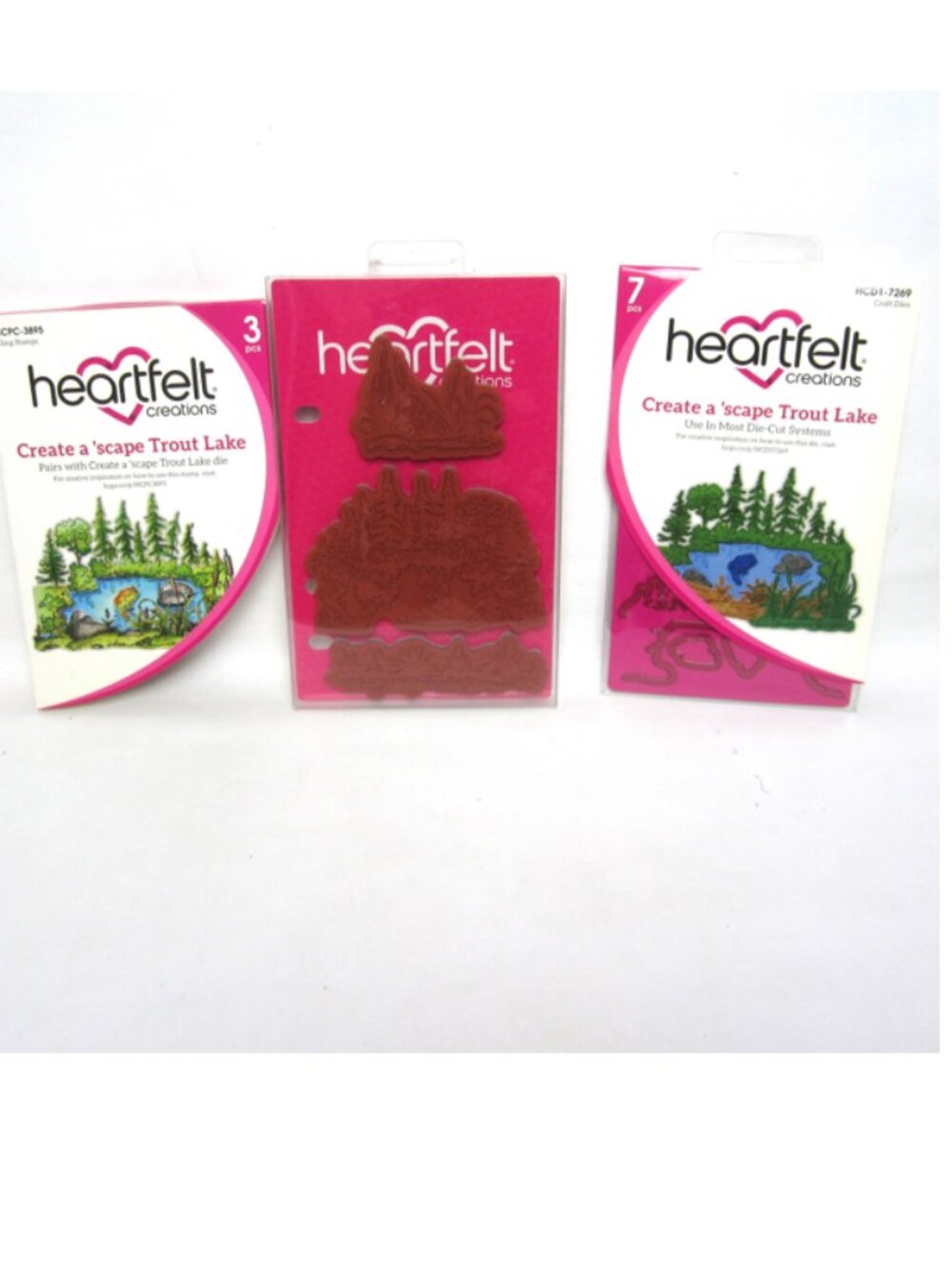 Heartfelt Creations Create a 'Scape Trout Lake Landscape Nature NEW
